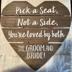 Wooden Wedding Sign